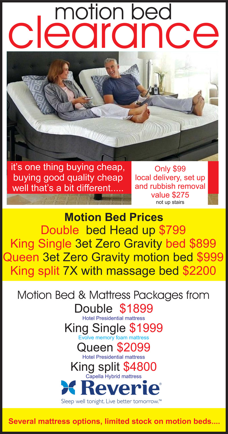 Motion Bed Clearance - Great Deals on Quality Motion Beds